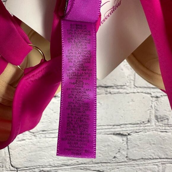 L’Agent by Agent Provocateur Women’s Adrina Swim Bikini Top Underwire Pink S NWT - Picture 10 of 12